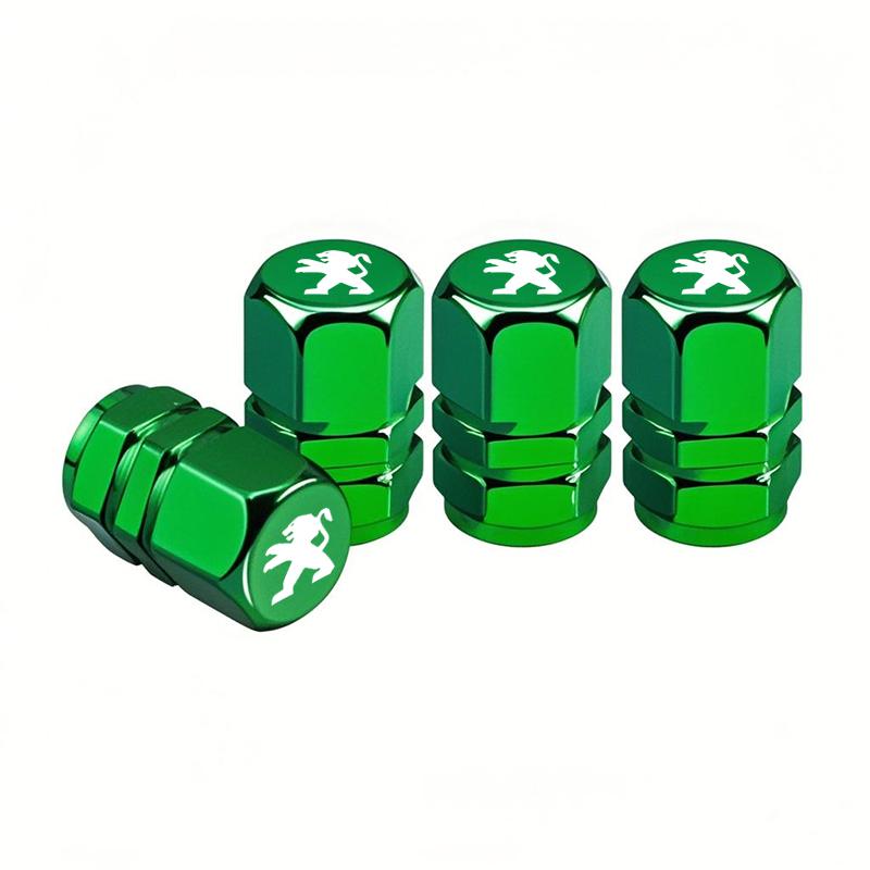 Car Tire Valve Cover Aluminum Alloy Car Wheel Tire Valve Caps For Peugeot 408 4008 308 3008 Rifter 5008 508 2008 208 301 RCZ 106