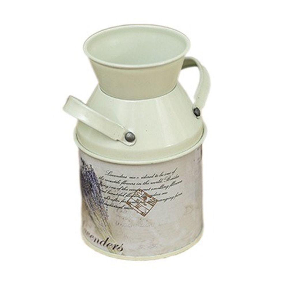 Nordic Metal Flower Vase Small Iron Jar Container Durable Vase Bucket Office