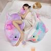 50-130 см красочные плюшевые игрушки дельфин гигантский размер морское животное мягкая подушка для сна подушка куклы для рождественских подарков