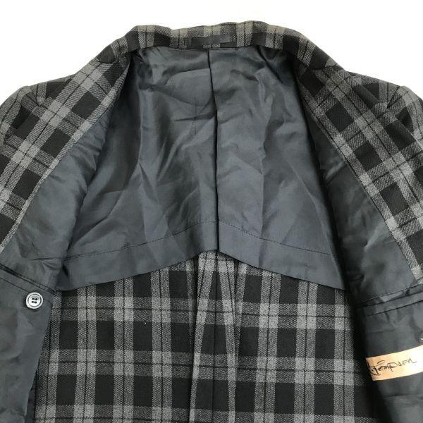 Винтажный пиджак-блейзер 80-90-х годов с биркой Approved Showa Bubble, в клетку, приталенный, для мужчин S-M, Япония cBH622(ИСПОЛЬЗОВАЛ)