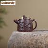 330 мл Исинские фиолетовые глиняные чайники Ручная работа Горшок Хань Дуо Сырая руда Старая латунная глина Чайник для заваривания чая с ситечком Цзыша Чайный набор Ремесло
