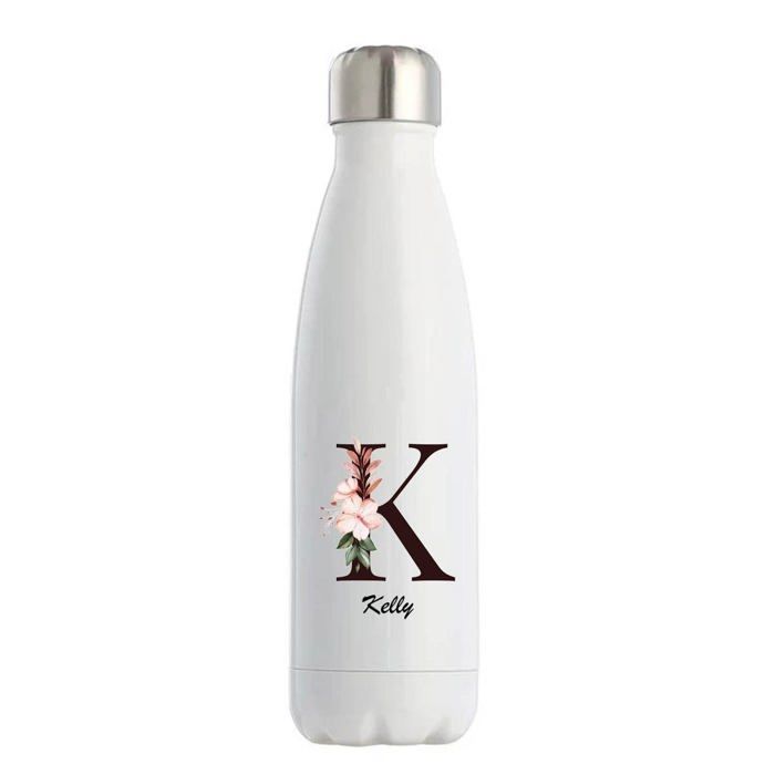 Gourde isotherme - PLANETEE - Kelly - Inox double paroi - Chaud 12h / Froid 24h - Personnalisée (prénom)