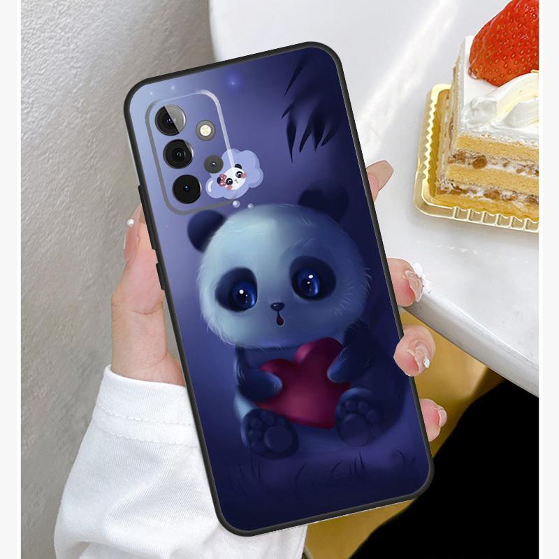 Милый Мультяшный Чехол-Панда Для Samsung Galaxy A54 A34 A14 A15 A35 A55 A52 A32 A12 A51 A71 A33 A23 A13 A53 Чехол