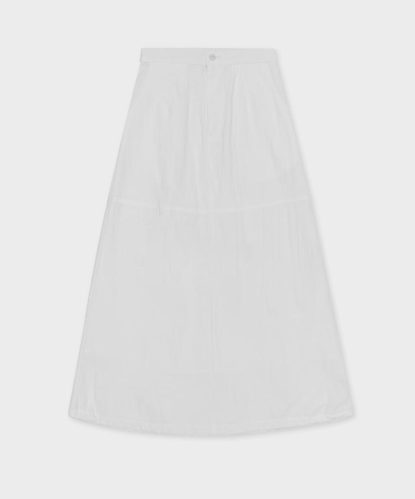 Belloel Nylon String Skirt Ivory