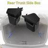 TESMAYX Car Trunk Side Left Right Tidying Packet Storage Box For Tesla Model Y Juniper 2025 Flocking TPE Mat Cover Organizer