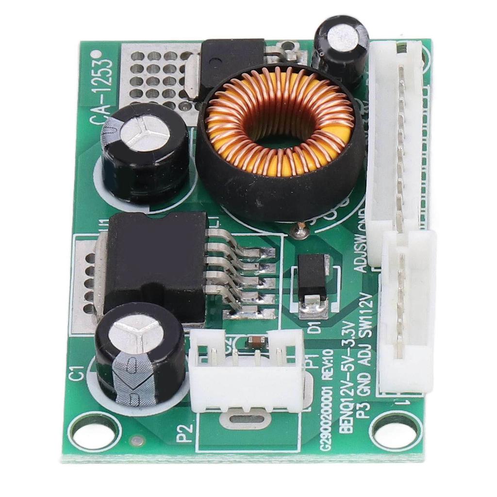 2Pcs Voltage Converter Module PCB LCD Power Supply Board with 3 Interface 12V To 5V 3.3V