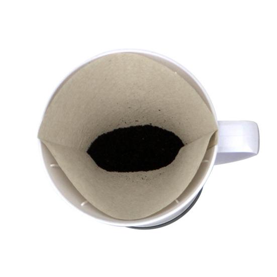 100 шт. конусный фильтр для кофе, утолщенный пищевой фильтр с безопасным краем, прессованный из тонкой бумаги, оригинальный фильтр-мешок из древесной массы