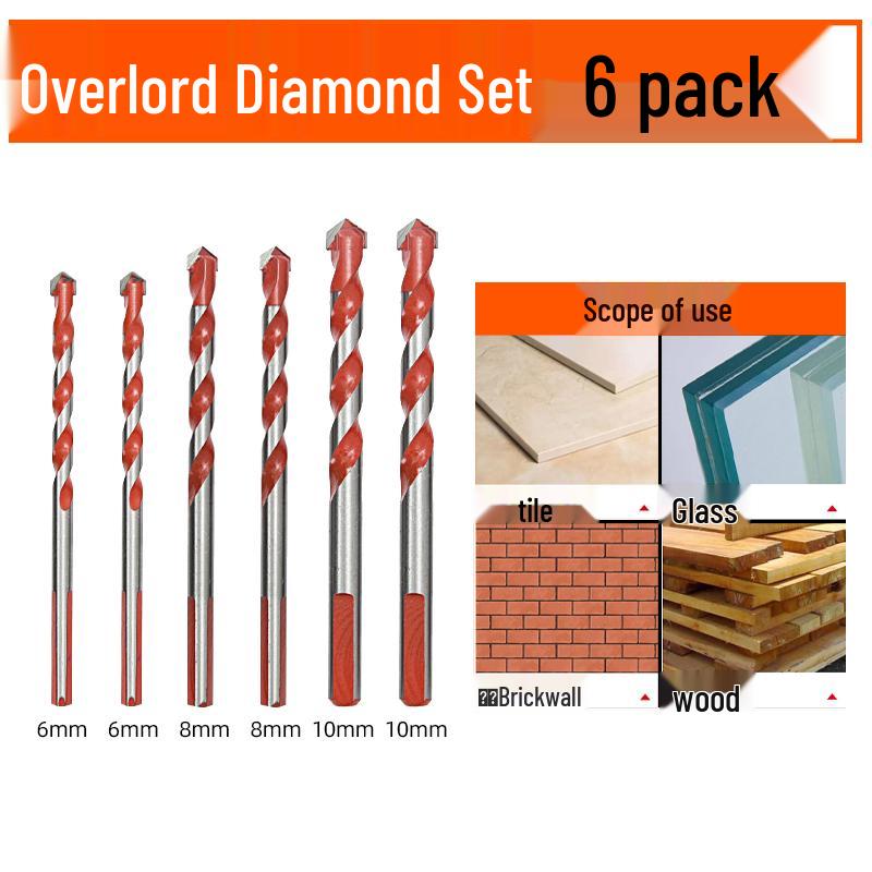 6 мм Сплавное треугольное сверло для бетона, стекла и цемента