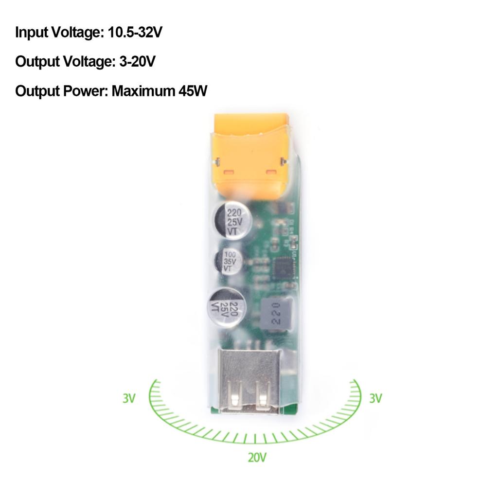 RC Battery to USB Charger Fast Charging Charger Converter with XT60 Plug For Model Aircraft RC Lipo Battery