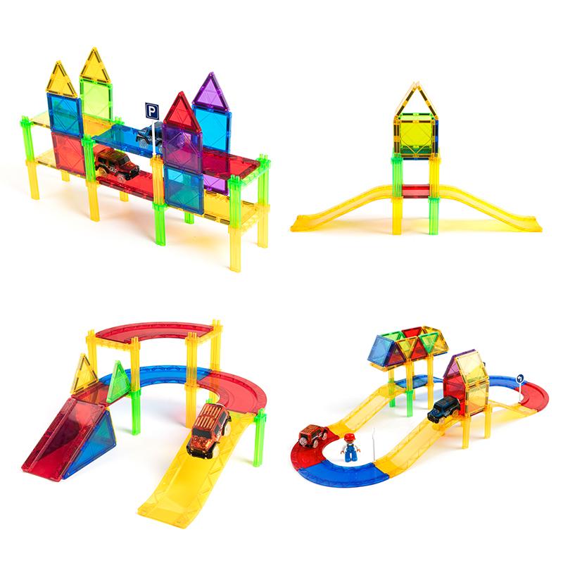 45 шт. большой размер магнитный строительный набор магнитные плитки строительные блоки детские развивающие игрушки Монтессори для детей подарки