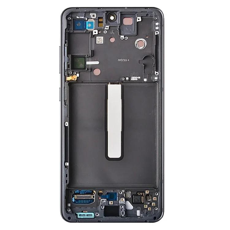 Для Samsung Galaxy S21 FE 5G Grade B AMOLED экран и дигитайзер в сборе + рамка (без логотипа)