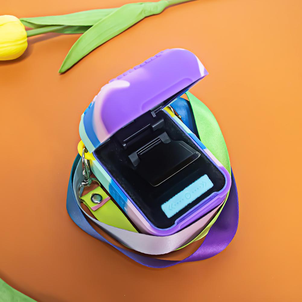 Силиконовый чехол-накладка, устойчивый к царапинам, силиконовый защитный чехол, моющийся со шнурком для интерактивного цифрового питомца Bitzee и чехла