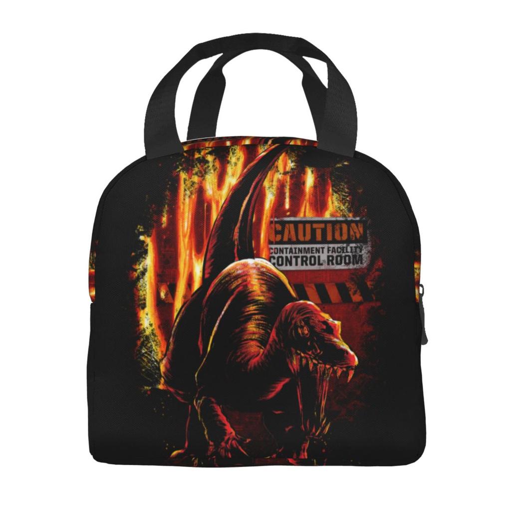 Insulated Lunch Bag Fallen Kingdom Jurassic World Accessories Horror Dinosaur Lunch Food Box New Thermal Cooler Bento Box