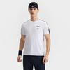 Fila Athletics Tennis Fashion Simple Casual Classic Versatile Sports Comfortable Knitted Short Sleeve T-Shirt Men Tops Jade-White A11M523118FWT