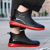 Rain Boots For Men Integrated Forming Simple Waterproof Rain Shoes Toughness Anti-slip Fishing On Work Camping Waterproof