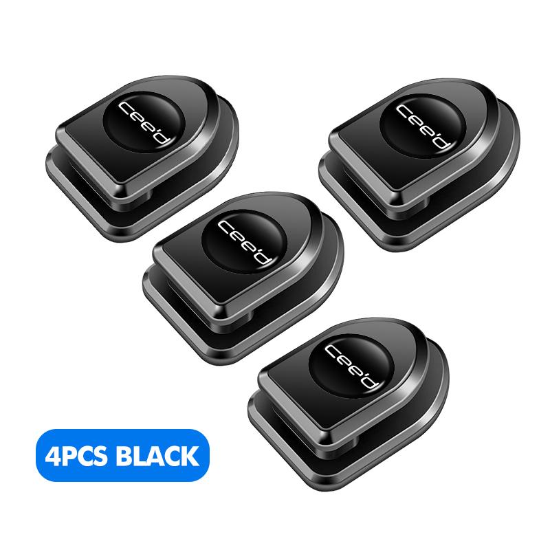 URDV7 For KIA Mini Car Hooks Fixing Clips Phone Data Line Organizer Auto Interior Accessories Stinger Optima Cerato Soul Venga Forte