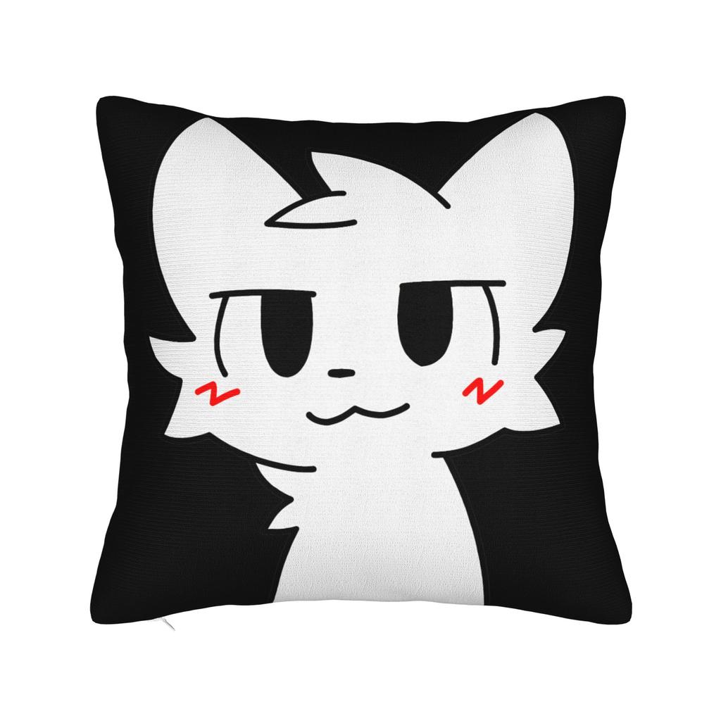 Квадратная наволочка Boykisser Чехол для подушки-кошки Наволочка с молнией на заказ Декоративная наволочка для автомобиля 18"