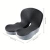 Comfort Memory Foam Backrest Cushion Non-Slip Breathable Chair Cushion One-piece Design Waist Protection Truck Seat Cushion
