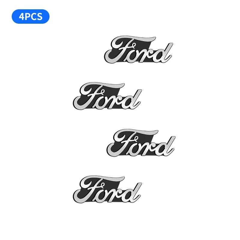 1/2PCS mk4 Car Audio Decorate Badge Emblem Stereo Sticker For Ford ST FOCUS 2 3 Mondeo Fiesta Kuga MK2 MK3 MK4 Ecosport Fusion