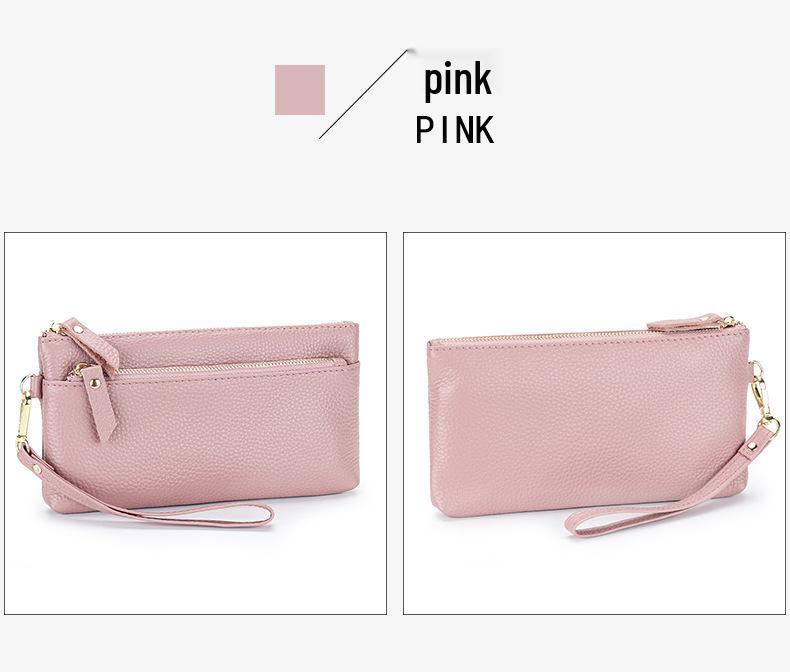 Женский кошелек-клатч из коровьей кожи большой вместимости с отделением для телефона