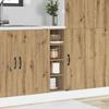 VidaXL Low Cabinet "Riga" Artisan Oak 20 X 44.5 X 81.5 Cm Engineered Wood 854192