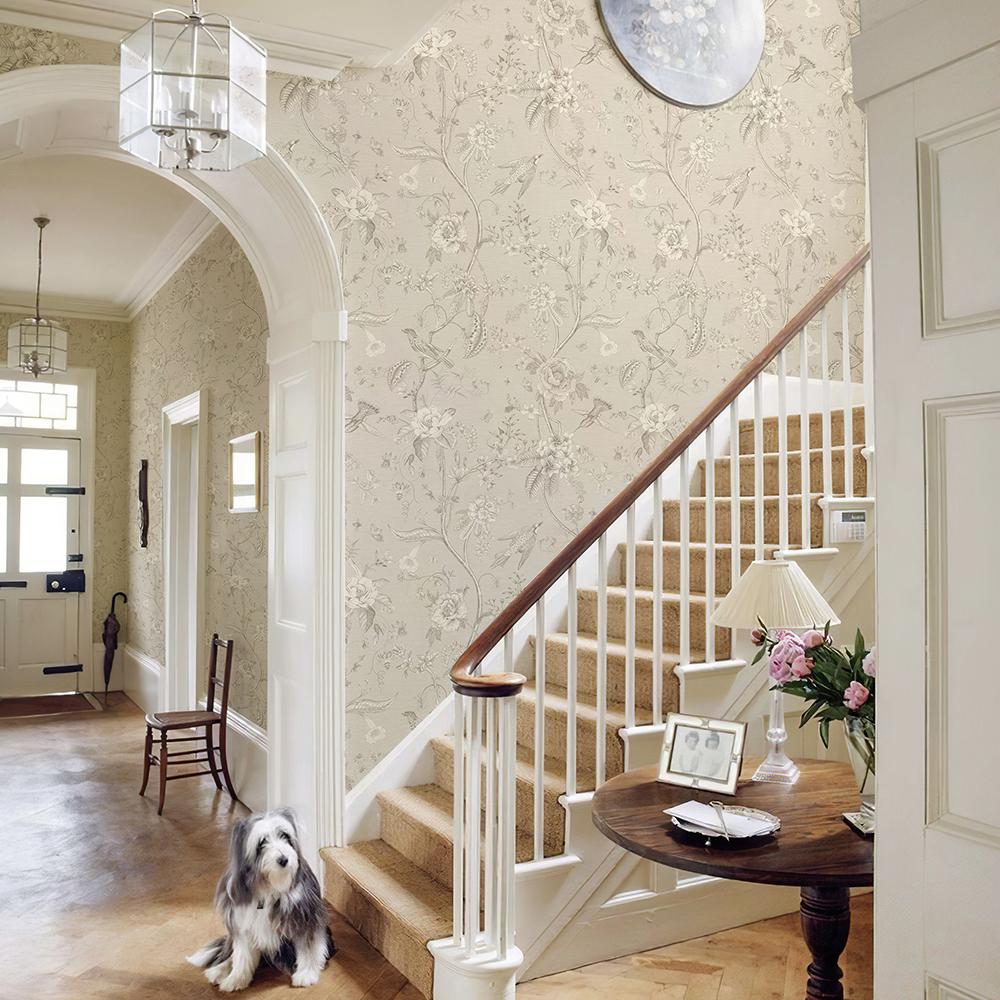 Ретро Светло-желтые Цветочные Обои Элегантная Самоклеящаяся Водонепроницаемая Наклейка для Шкафа Съемный ПВХ Водонепроницаемый Домашний Декор