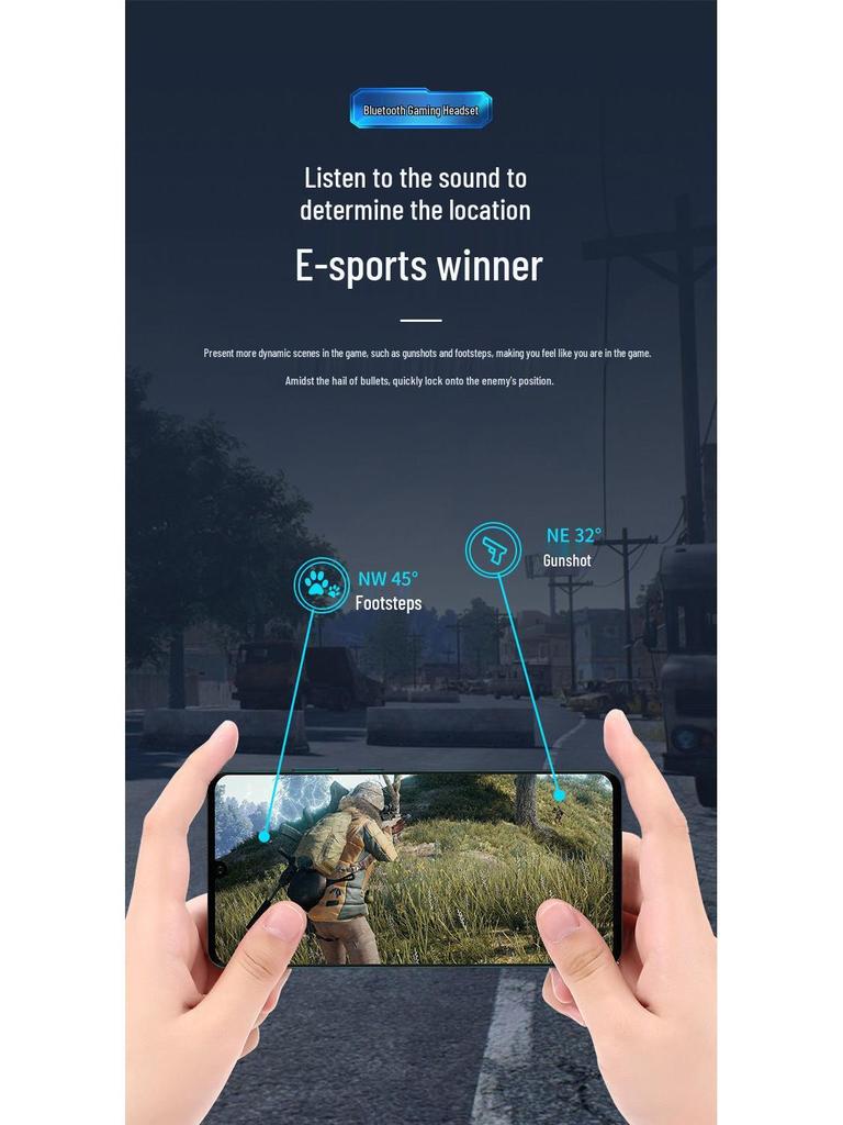 X15 High-Quality Bluetooth Gaming Earphones with Zero Latency.