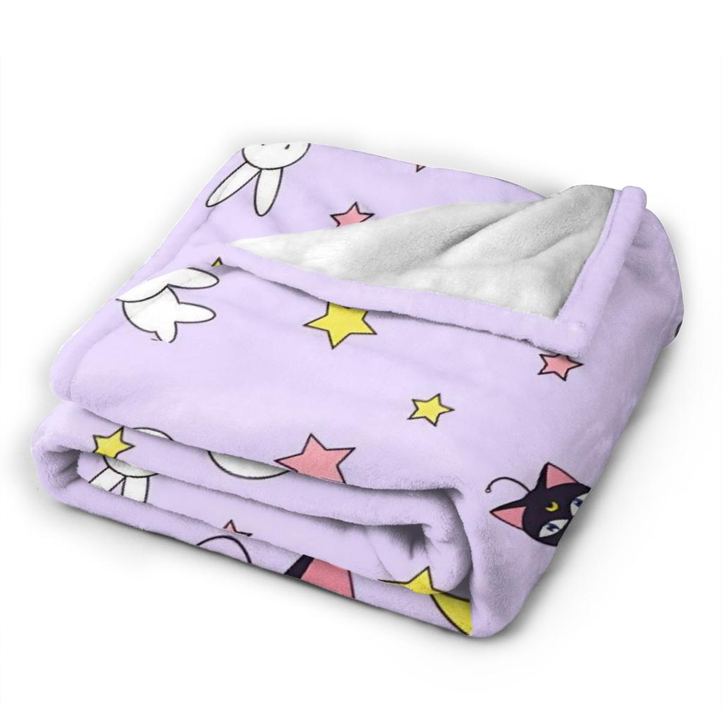 Фланелевое одеяло Сейлор Мун Зимнее Мягкое Прочное Постельное Белье Пледы для Девочек Мальчиков Диван Кровать Новинка Покрывало Диван Кровать Покрывало
