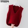Women's Knitted Vest Spring and Autumn Winter Loose Sleeveless Knitted Sweater Tank Top for Women
