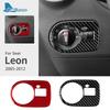 Наклейка из настоящего мягкого углеволокна для Leon 2005 2006 2007 2008 2009 2010 2011 2012 LHD RHD Отделка рамки переключателя фар автомобиля