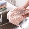 Коралловый флис, утолщенная волна, полотенце для мытья посуды, тряпка, кухонные принадлежности для мытья посуды