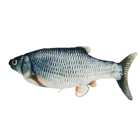 Игрушка для кошек Flopping Fish с кошачьей мятой Интерактивная автоматическая игрушка Floppy Carp Kitten Kicker, электрическая реалистичная плюшевая качающаяся рыба для домашних кошек и собак