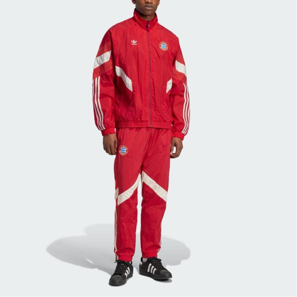 Adidas Мужская куртка Originals FC Bayern Track Top красного цвета IS6508