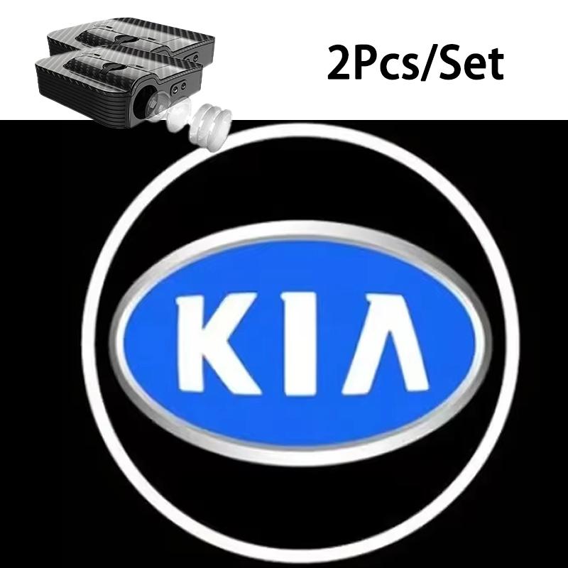 IYWD1 2Pcs Car Door Projector Lamps Welcome Lights Accessories For Kia KN GT-Line Sportage Ceed Rio Picanto Sorento Soul Cerato Venga