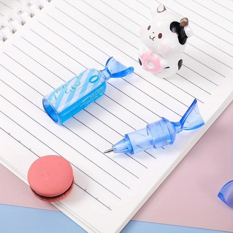 10 шт. 0,7 мм креативная канцелярская ручка с имитацией цвета конфеты, милая забавная подарочная ручка, пластиковая шариковая ручка в виде конфеты