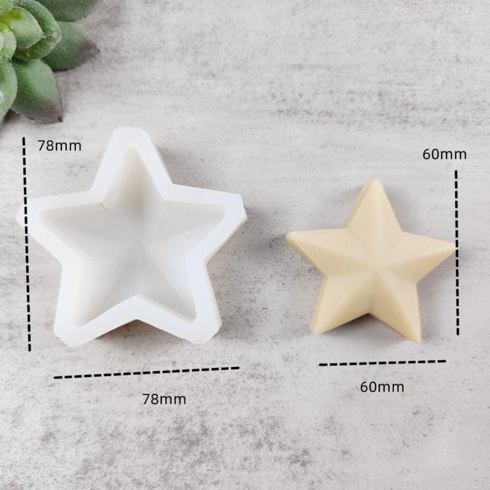 Church Party Clay Tools Handmade 3D Art Wax Mold Soap Making Silicone Mould Star Candle Molds