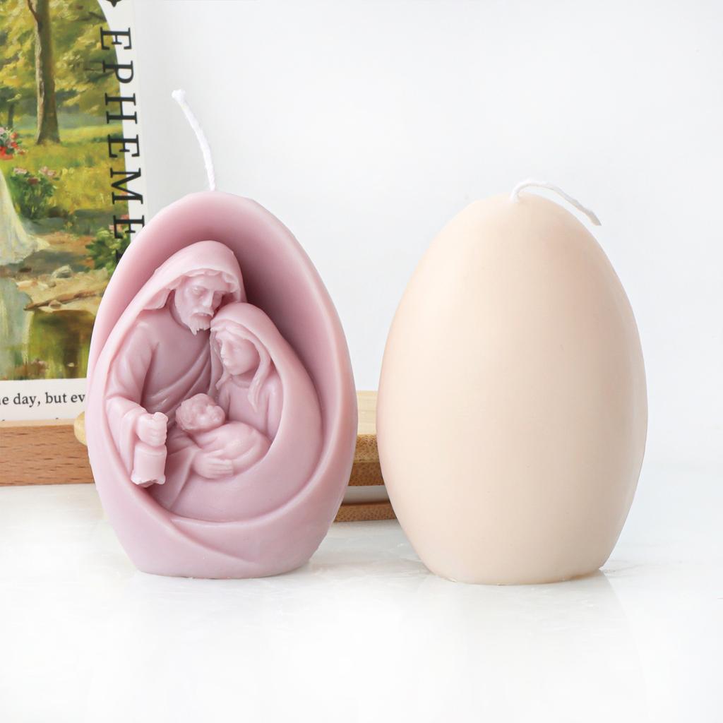 Семейные формы для свечей Младенца Иисуса, рождественские свечи, силиконовые формы из смолы для поделок из гипса, украшения дома