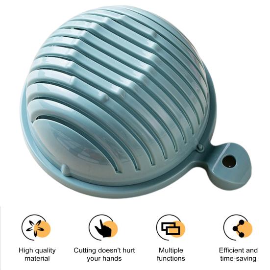 Овощерезка, слайсер, чаша для эффективной нарезки, встроенные режущие слоты, фруктовая нарезка, нескользящее основание, простой инструмент для приготовления салата