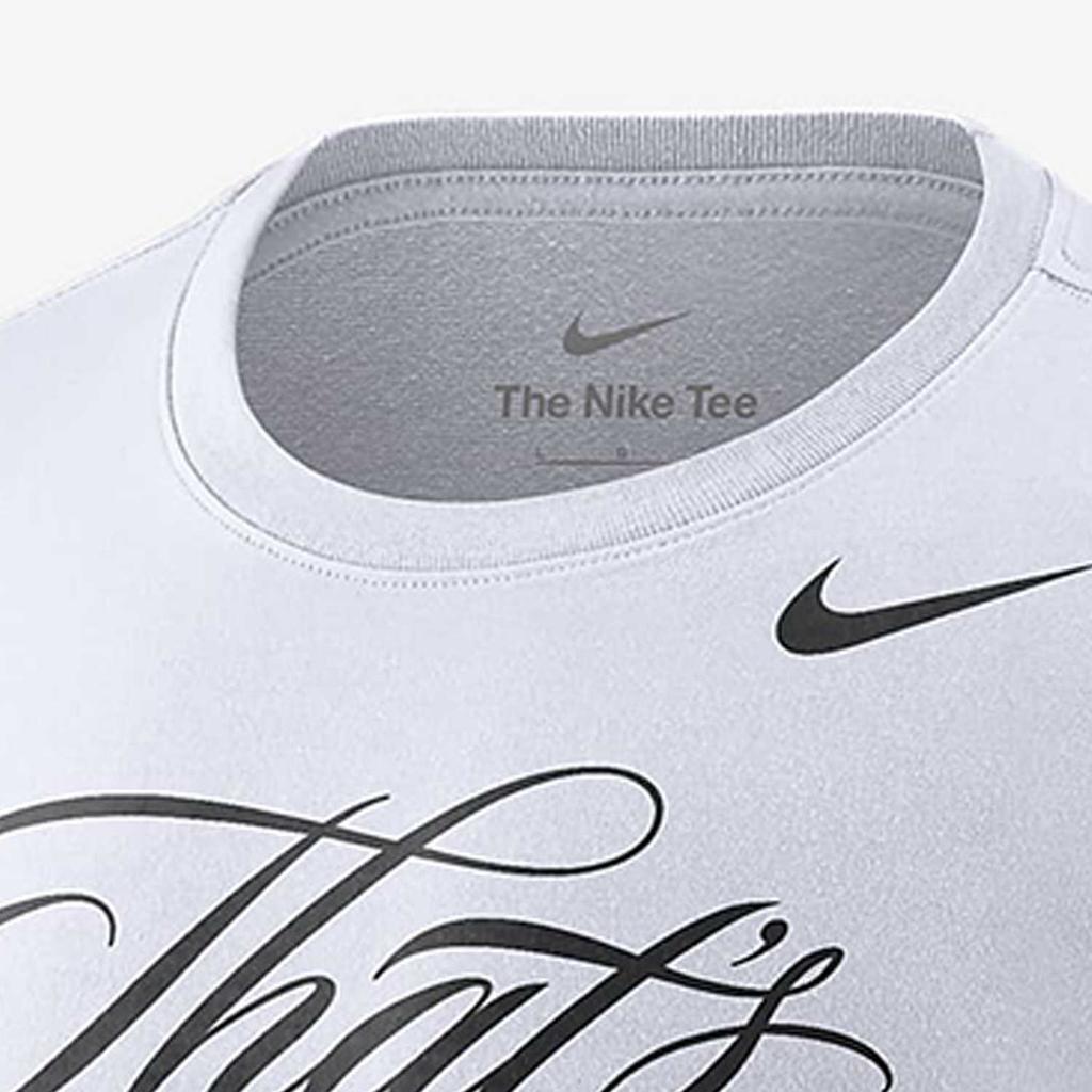 Nike Футболки Мужские Белые С Круглым Вырезом Умеренный Прямой Крой HQ2113-100