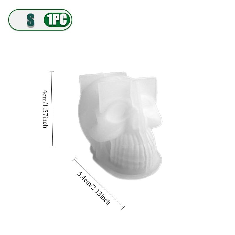1-10 шт. Хэллоуин Череп Силиконовая форма DIY Мыло ручной работы Свеча Смола Форма Креативный Ужас Декор для Праздничного подарка Материалы для рукоделия