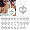 Alphabet Letter Letters Necklace Heart Necklace for Women Heart Pendant Necklace Charm Necklace