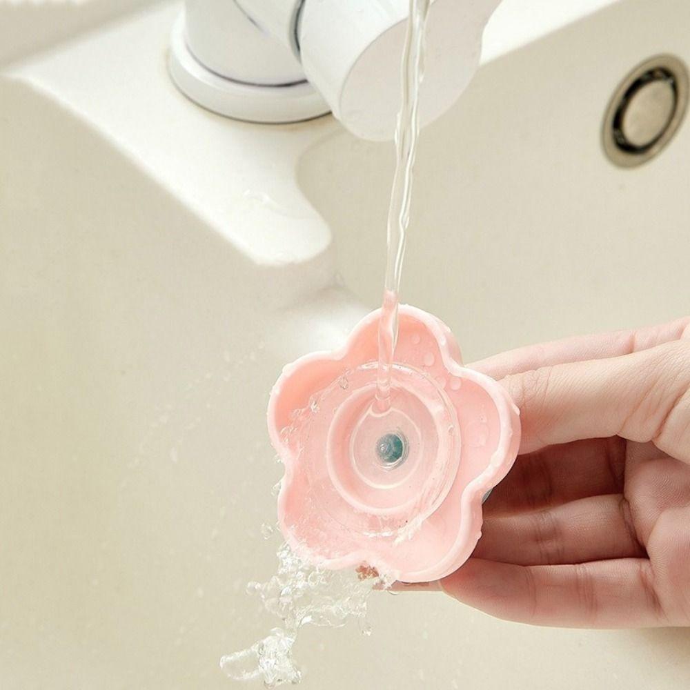 4PCS Wall Mounted Flower Hooks Decorative Towel Hanger Multi-functional Key Hangers  Bathroom