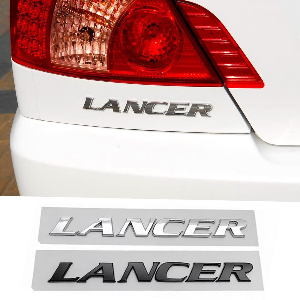 for Mitsubishi Lancer ABS Plastic Car Rear Trunk Emblem 3D Nameplate Badge Side Modified Deocration Styling Accessories