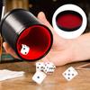 Quiet PU Leather Straight Dice Cup Shaker Mute Dice Cups Drinking Game Entertainment Dice Cup Bar Game Supplies