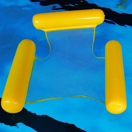 Надувной плавучий стул для бассейна, эргономичный подголовник, герметичный ПВХ, шезлонг для бассейна, ПВХ для детей и взрослых, плавающий диван, водный гамак