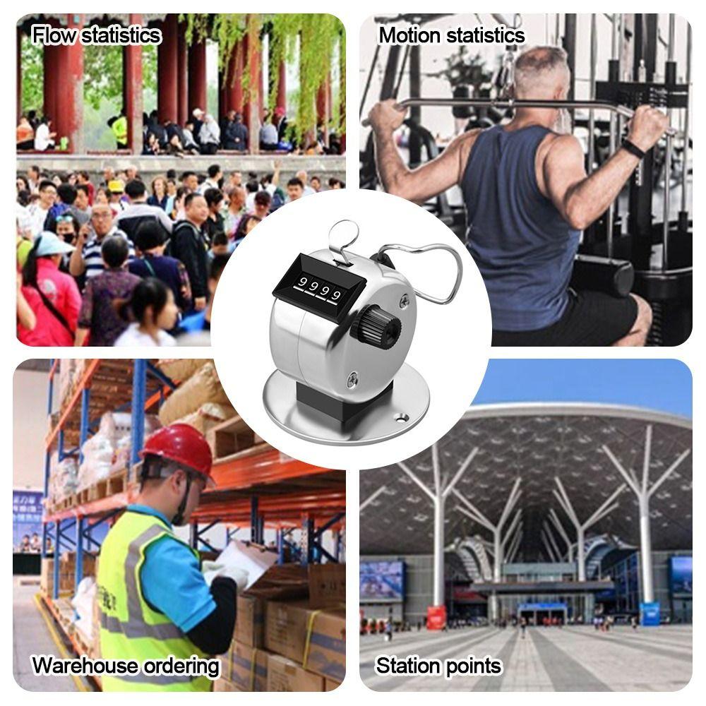 Ручной механический счетчик металлический счетный кликер портативный ручной счетный склад