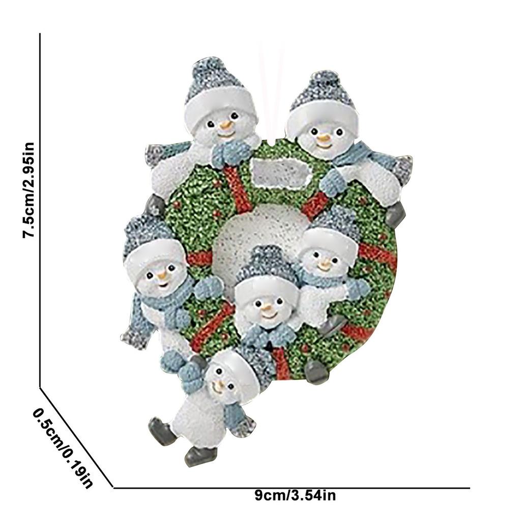 Персонализированные творческие сохранившиеся семейные орнаменты на рождественскую тематику, украшения для праздничных вечеринок