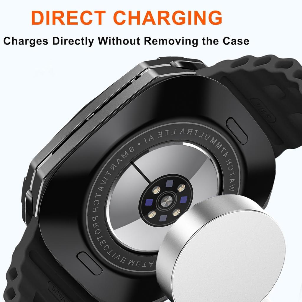 Защитный чехол из алюминиевого сплава для Samsung Galaxy Watch Ultra 2024/2025 47 мм Мужская крышка для SAMSUNG Galaxy Watch 8 44 мм Аксессуары Защитное стекло