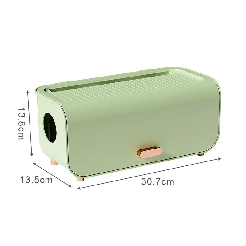 Настольный ящик для хранения кабеля, чехол для хранения линии электропередачи, пылезащитный водонепроницаемый органайзер для розетки для зарядного устройства, чехол для проводов, органайзер для намотки кабеля