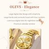 OLEVS Новые лучшие женские часы, модные трехмерные циферблаты, кварцевые часы Shuangli, водонепроницаемые женские часы, элитные часы